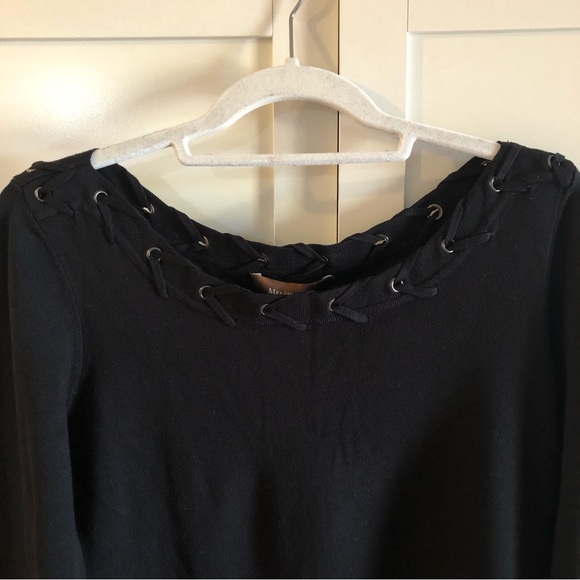 Melanie Lyne Black Sweater Top NWT - Picture 3 of 9